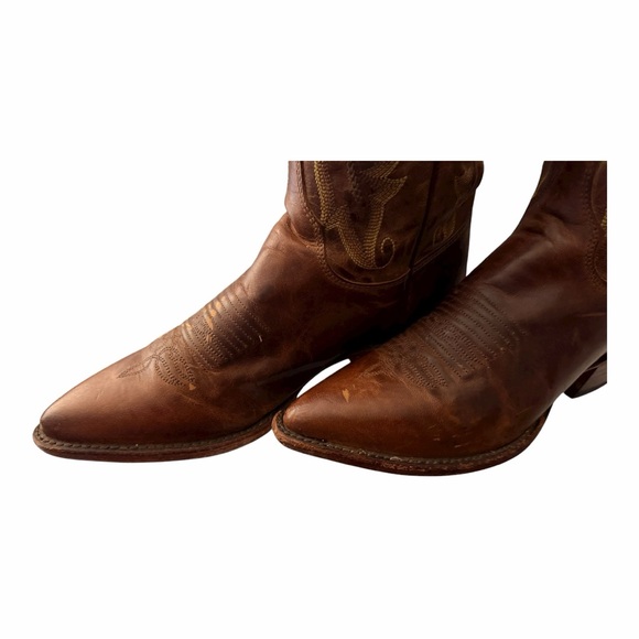 Justin Vintage Western Leather Boots - Picture 13 of 15